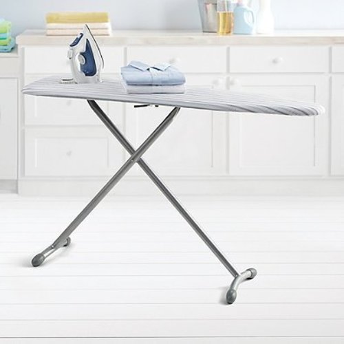 Real Simple Ironing Board and Bonus Folding Board with Sturdy steel, 15 W by 54 L, Gray by Real Simple