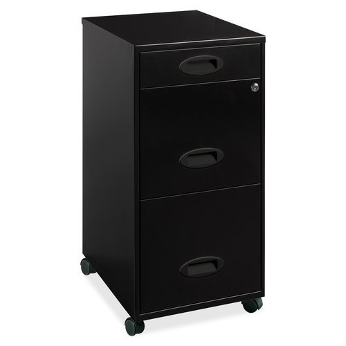 Lorell 17427 3-Drawer Mobile File Cabinet