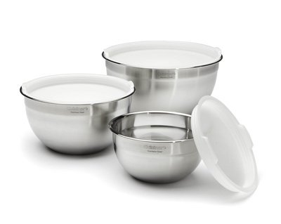 Cuisinart Stainless Steel Mixing Bowl Set, 3 Pieces