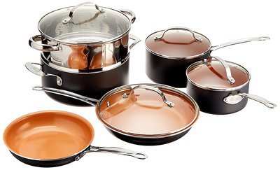 Gotham Steel Nonstick Cookware Set, 10 Pieces