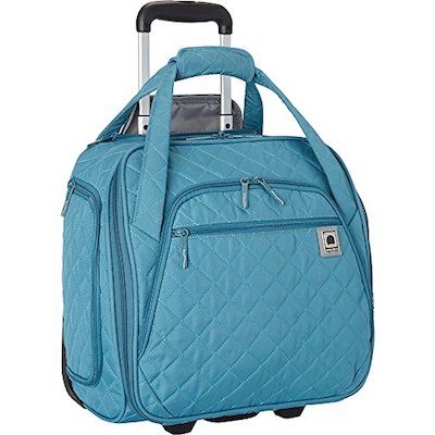 Delsey Quilted Rolling UnderSeat Tote- EXCLUSIVE