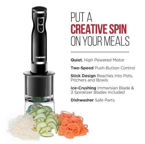 Chefman Immersion Blender and Electric Spiralizer