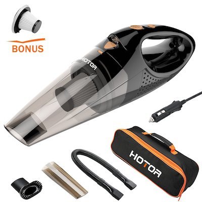 HOTOR DC12-volt Wet/Dry Portable Handheld Auto Vacuum