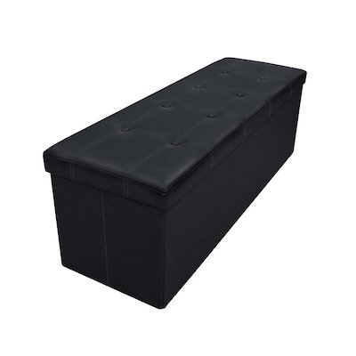 Otto & Ben Ottoman with Faux Leather