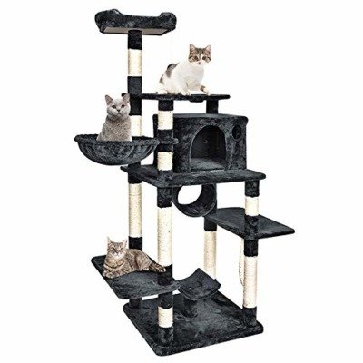 B BAIJIAWEI Tall Cat Tree - 67” Large Cat Condo