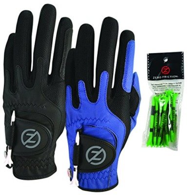 Zero Friction Men's Compression-Fit Synthetic Golf Glove