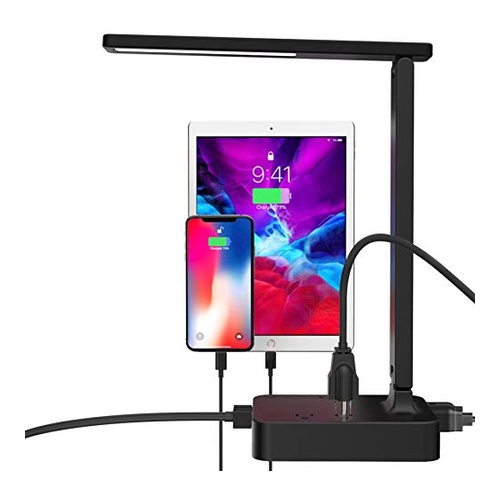 LED Desk Lamp With USB Charging Port by COZOO